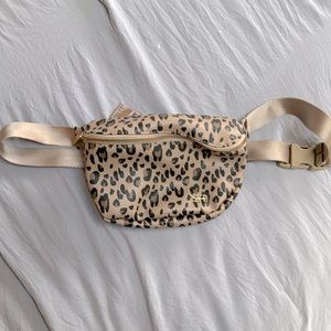 Freshly Picked, leopard fanny pack style diaper bag